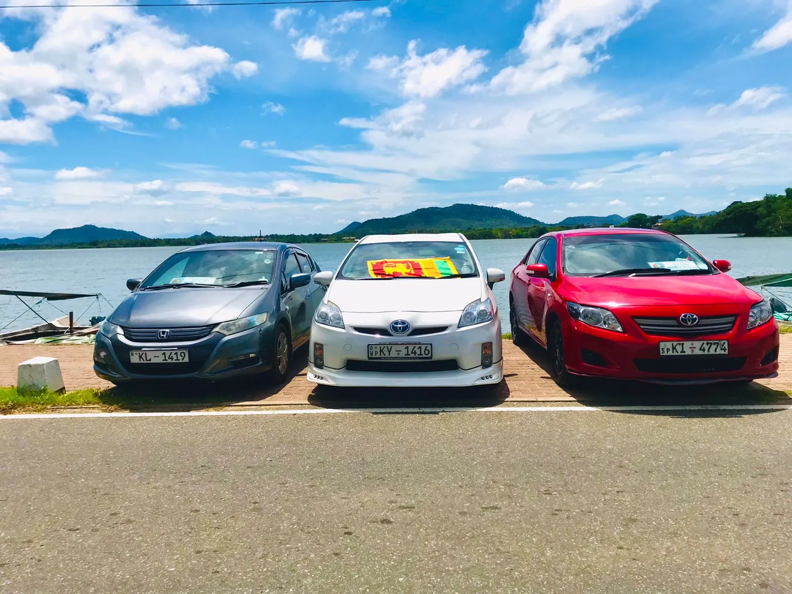 Premium private car rental fleet for Sri Lanka tours